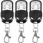 Lot de 3 t�l�commandes universelles, � code fixe, avec fr�quence de 433, 92 mhz, pour portail automatique ...