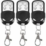 Lot de 3 t�l�commandes universelles pour portail automatique fr�quence 433, 92 mhz code fixe, 4 boutons ...
