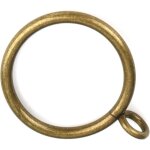 Lot de 30 anneaux de rideau en laiton antique avec ?illets pour tringle � rideaux de 3, 8 cm
