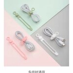 Lot de 30 attaches de cbles en silicone pour cbles de donnes, casques, haut - parleurs, tv, usb, guitare, ...