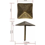 Snq - lot de 30 clous à tête décorative, clous d'ameublement, clous décoratifs, clous décoratifs, ferrures ... Snq - lot de 30 clous à tête décorative, clous d'ameublement, clous décoratifs, clous décoratifs, ferrures ...