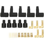 Lot de 30 cosses de fil de bobine de bougie d'allumage en caoutchouc noir pour fils de 6 à 10 mm - forehill ... Lot de 30 cosses de fil de bobine de bougie d'allumage en caoutchouc noir pour fils de 6 à 10 mm - forehill ...