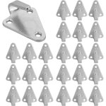 Lot de 30 crochets de bche  trois trous en mtal - crochets de fixation - crochets de fixation - ?illets ...