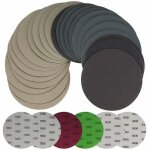 Lot de 30 disques abrasifs ronds secs et humides de 125mm grain 1000 / 1500 / 2000 / 3000 / 4000 / 5000 ...