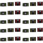 Kkmoon - lot de 30 manchons de tatouage jetables - rouge / vert / jaune (diam. 30mm) - mousse paisse ...