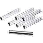 Lot de 30 moules pour petits pains a la creme - metal chrome Lot de 30 moules pour petits pains a la creme - metal chrome