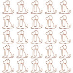 Lot de 30 trombones d�coratifs en forme de chien, trombones animaux, trombones m�talliques cr�atifs, ...