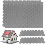 Lot de 32 bardeaux de toit autocollants pour nichoir � oiseaux, bardeaux bitum�s, mini tuiles de toit ...