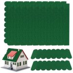 Lot de 32 bardeaux de toit autocollants pour nichoir � oiseaux, bardeaux bitum�s, mini tuiles de toit ...