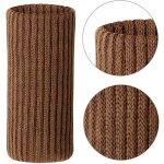 Lot de 32 chaussettes tricot�es pour pieds de chaise et de table (marron)