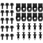Lot de 35 boulons de protection pour moteur, pare - choc, garde - boue, garniture de pare - chocs, fixations ...