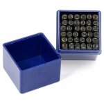 Lot de 36 lettres � frapper 3 mm lettres de l'alphabet a - z et chiffres de 0 � 9, pour poin�onner le ...