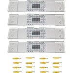 Lot de 3jauge de fissure standard pour b�ton outil de surveillance pr�cis des fissures r�gle de mesure ...