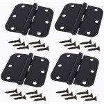 Lot de 4 3, 5 pouces heavy duty hangar porte charnires porte sangle charnires fer forg noir quincaillerie ...