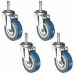 Lot de 4 360� roulettes pour meubles 75mm m10 roulette charge lourde pivotante