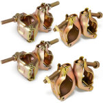 Lot de 4 accouplement �chafaudage 48x48mm, 360�, pour fixation d'�chafaudages et de tiges d'ancrage, ...