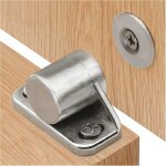 Lot de 4 aimants pour portes d'armoires, loquets magntiques robustes argents pour placards de cuisine, ...