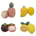 Lot de 4 aimants de réfrigérateur en forme de fruits Lot de 4 aimants de réfrigérateur en forme de fruits