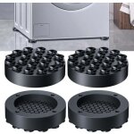 Lot de 4 amortisseurs de vibrations pour machine � laver - tapis antid�rapant pour machine � laver - ...