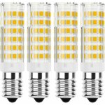 Lot de 4 ampoule led e14 7w 6000k blanc froid led ampoule ma�s e14 led �quivalent ampoule halog�ne non ...