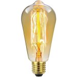 Lot de 4 ampoules vintage e27 edison dimmable st64 40w 2700k warm incandescent bulbs, classic antique ...