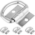 Lot de 4 anneaux d'arrimage en acier haute r�sistance accessoires pour remorques et camions crochets ...