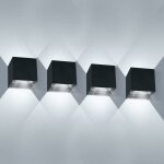 Lot de 4 appliques murales int�rieur � led 12 w �tanches ip65 faisceau angle moderne appliques murales ...