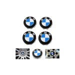 Lot de 4 bleu cache moyeux compatible with bmw centre roue abs accessoires de voiture - 68mm Lot de 4 bleu cache moyeux compatible with bmw centre roue abs accessoires de voiture - 68mm
