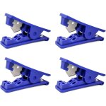 Lot de 4 bleu coupe tuyau, coupe tube en plastique �conomique en caoutchouc pour silicone pvc pu en nylon ...
