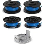 Lot de 4 bobines de fil pour coupe - bordure ryobi one + rac124 ac14rl3a olt1823 olt1832 18 v 24 v 40 ...