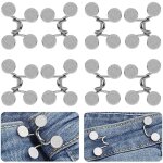 Lot de 4 boutons de taille sans clous, boucles fines dtachables, resserre - pantalon pour jeans, pour ...