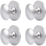 Lot de 4 boutons de tiroir en acier inoxydable, auto - adhsifs, pour porte coulissante, avec vis de ...