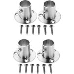 Lot de 4 brides en acier inoxydable pour armoire, tuyauterie, support et support, connexion entre tuyaux, ...