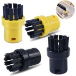 Lot de 4 brosses de nettoyage � vapeur?accessoires de nettoyage � vapeur?brosses rondes set, pour k�rcher ...