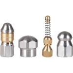 Lot de 4 buses de nettoyage en acier inoxydable - jinfgerne - filetage g1 / 8, buses de jet pour nettoyeur ...