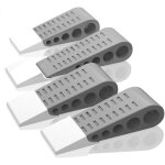 Lot de 4 but�es de porte en caoutchouc ? antid�rapantes pour portes et fen�tres ? grises