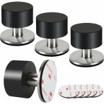 Lot de 4 but�es de porte en caoutchouc, but�es de porte auto - adh�sives 3m pour plinthes, but�es de ...