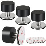 Lot de 4 butes de porte en caoutchouc, butes de porte auto - adhsives 3m pour plinthes, butes de ...