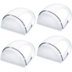 Lot de 4 but�es de porte transparentes et adh�sives, pour prot�ger les portes, les murs, les sols et ...