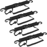 Lot de 4 c�bles spiral�s pour appareil photo de plong�e avec mousqueton, �quipement de plong�e avec clips, ...