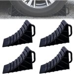 Lot de 4 cales de roue avec poign�e, 180 x 90 x 110 mm - cales de frein en plastique - cales de roue ...