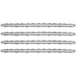 Lot de 4 cha�nes de tron�onneuse pour guide cha�ne de 18  (45 cm), 1, 3 mm 64 maillons d'entra�nement, ...
