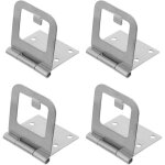 Lot de 4 charni�res en acier inoxydable pour porte moustiquaire coulissante verrouillage s�curis� pour ...