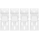 Lot de 4 charni�res pliables en plastique blanc pour porte de cong�lateur coffre accessoires de r�paration ...