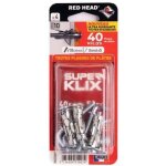 Lot de 4 chevilles diam. 10 x l. 35 mm et gond red head, diam. 5mm