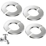 Lot de 4 chrom�es rosasse ouvrante robinetterie, 26 mm inner diameter cache - tuyaux en acier inoxydable ...