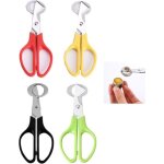 Lot de 4 ciseaux � ?ufs en acier inoxydable, coupe - coquilles d'?ufs, ciseaux � ?ufs de caille, ouvre ...