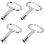 Lot de 4 cl�s carr�es pour compteurs d?eau, coffrets �lectriques, et vannes, dimensions de 5mm � 9mm, ...