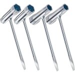 Lot de 4 cl� combin�e 13 x 19 mm pour scies � cha�ne et tron�onneuses