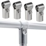 Lot de 4 connecteur de collier de serrage en t, colliers de serrage en t 25mm, structural tuyau connecteur ...